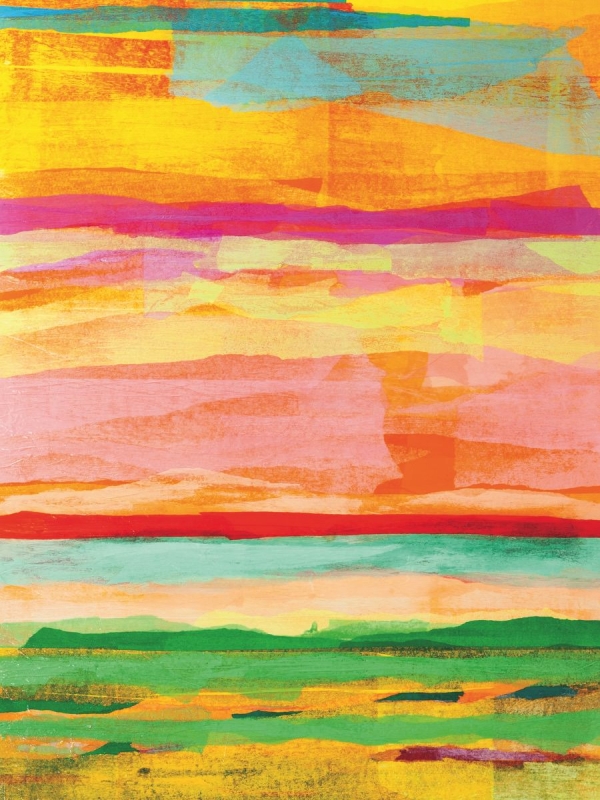 Rai Alexandra  Colored Kline, 2015  Paper and Matte Medium On Canvas  40” x 30”  $7,800