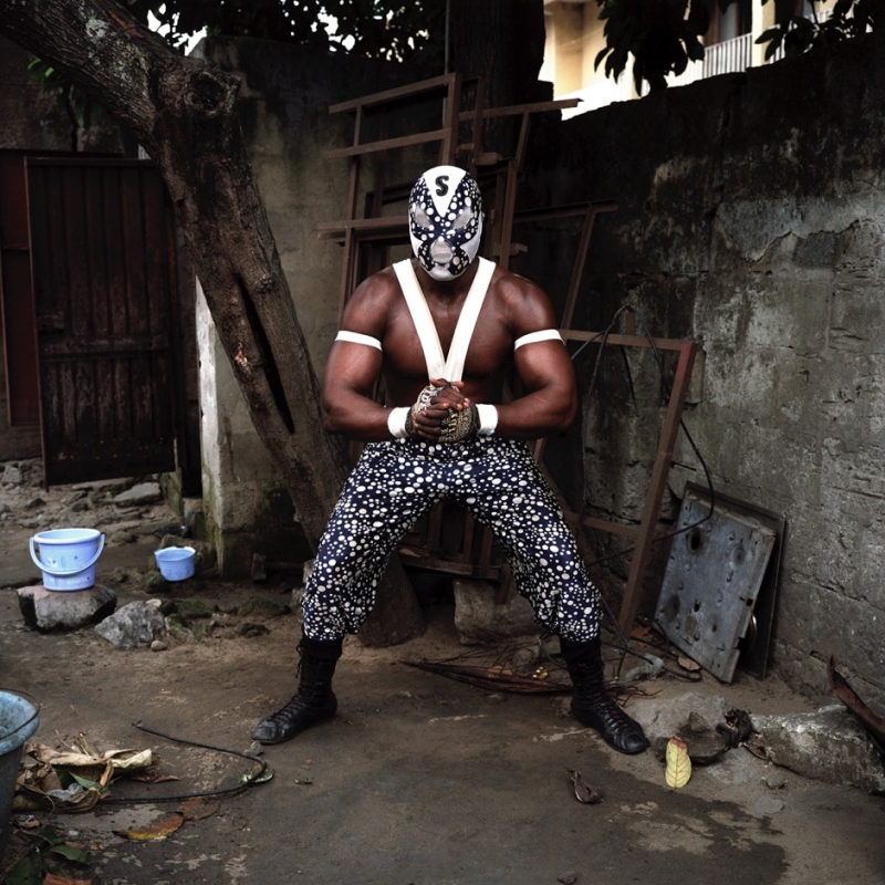 Congolese_wrestlers- 60cm X 60cm