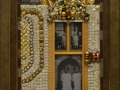 Amalia K. Amaki, Latch Key, 2014. Button-based mixed media, 30 x 24 in.