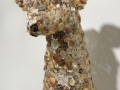 Lisa Kokin, Rescue 2004. Buttons, chicken wire, imitation sinew, spray paint, 15.5 x 9.5 x 9 in.